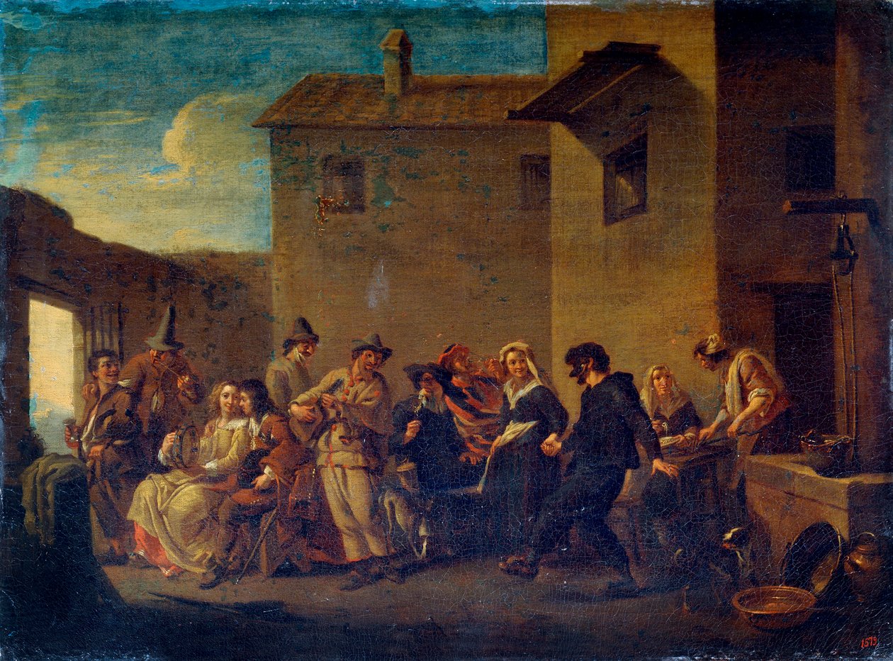 Karnevaali Venetsiassa 1600-luvulla tekijältä Johannes Lingelbach