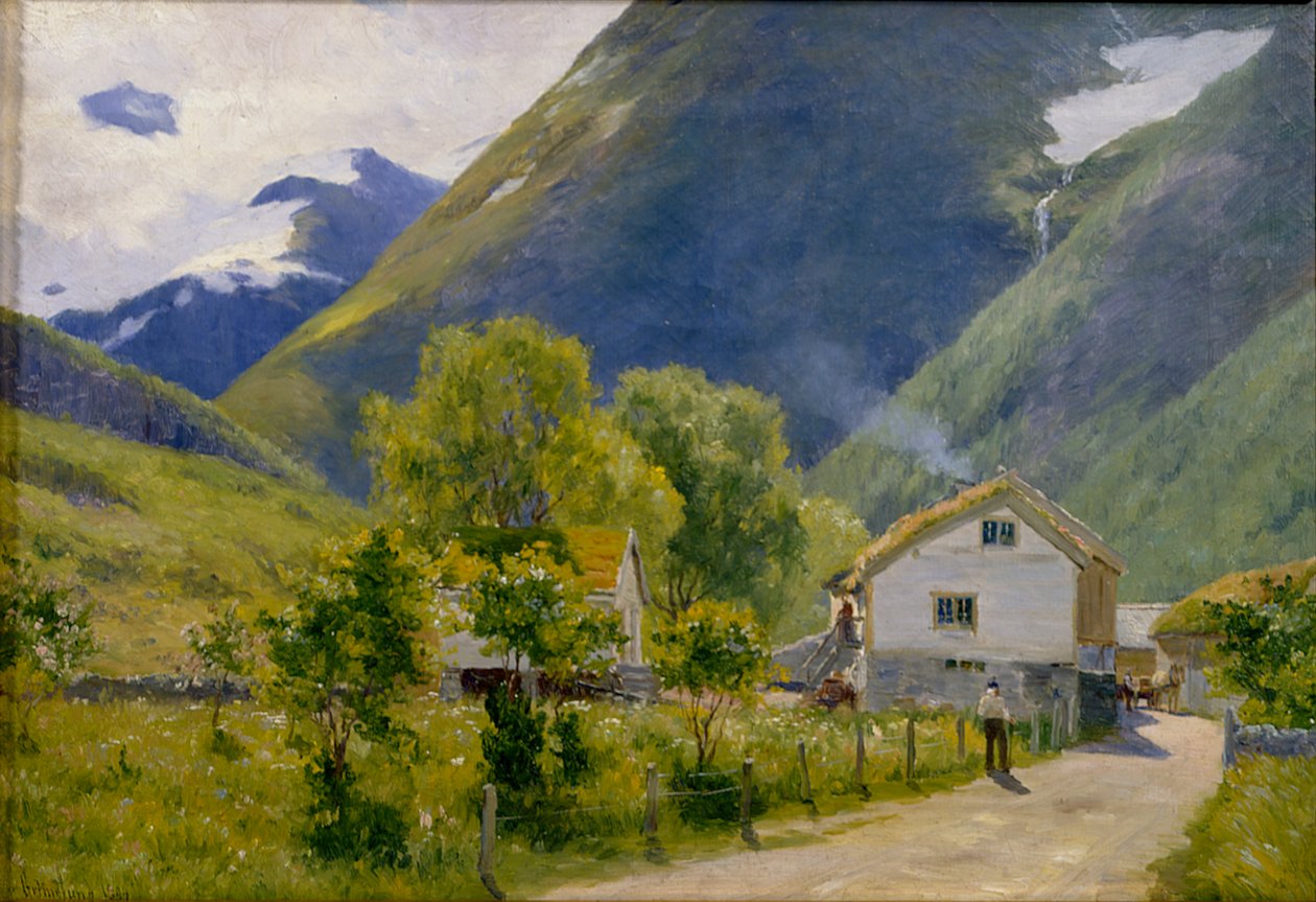 Oie, Nordangsdal (öljy kankaalle) tekijältä Johannes Martin Grimelund