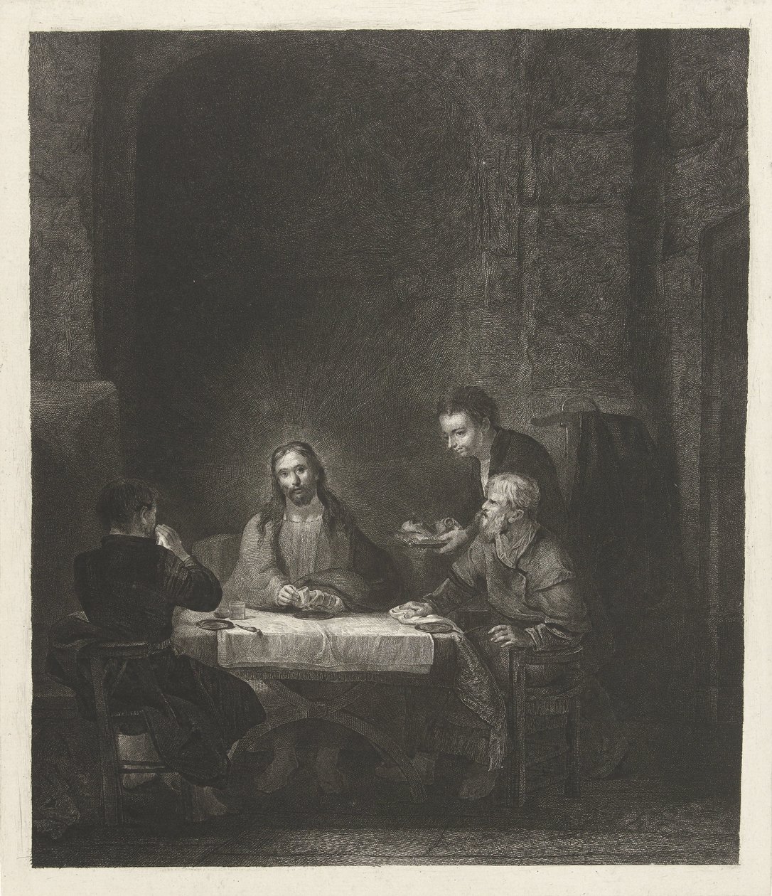 Ruokailu Emmauksessa tekijältä Johannes Pieter de Frey