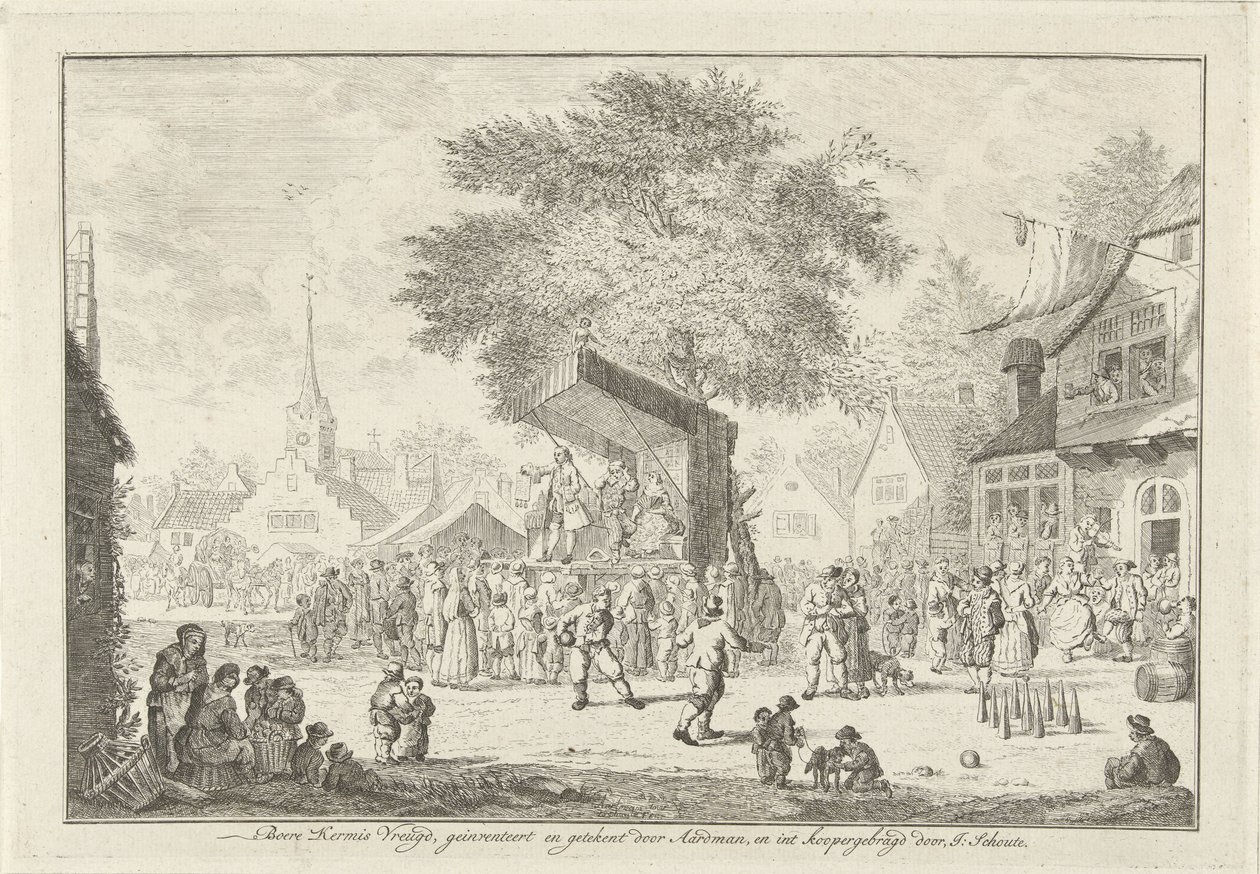 Maanviljelijämessut kylässä, n. 1750 Farmer