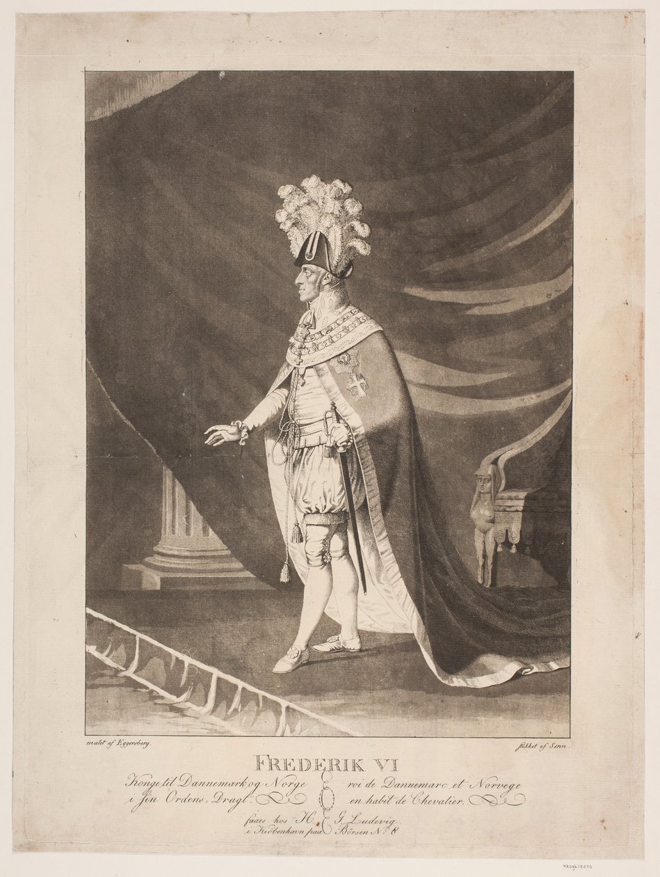 Frederik VI univormussa tekijältä Johannes Senn