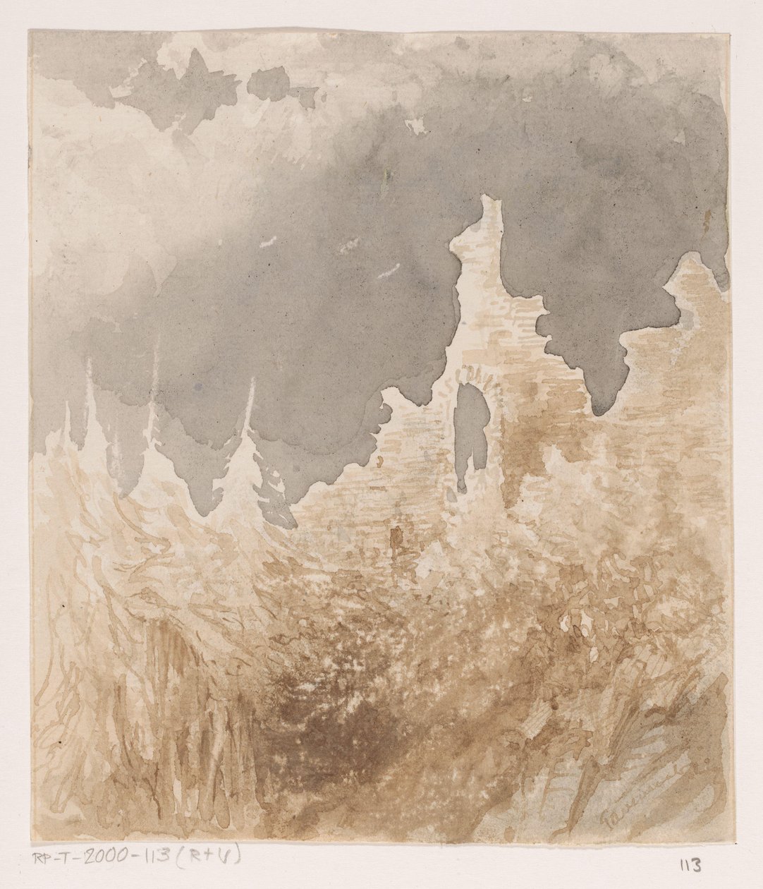 Raunio puiden välissä tekijältä Johannes Tavenraat (signed by artist)