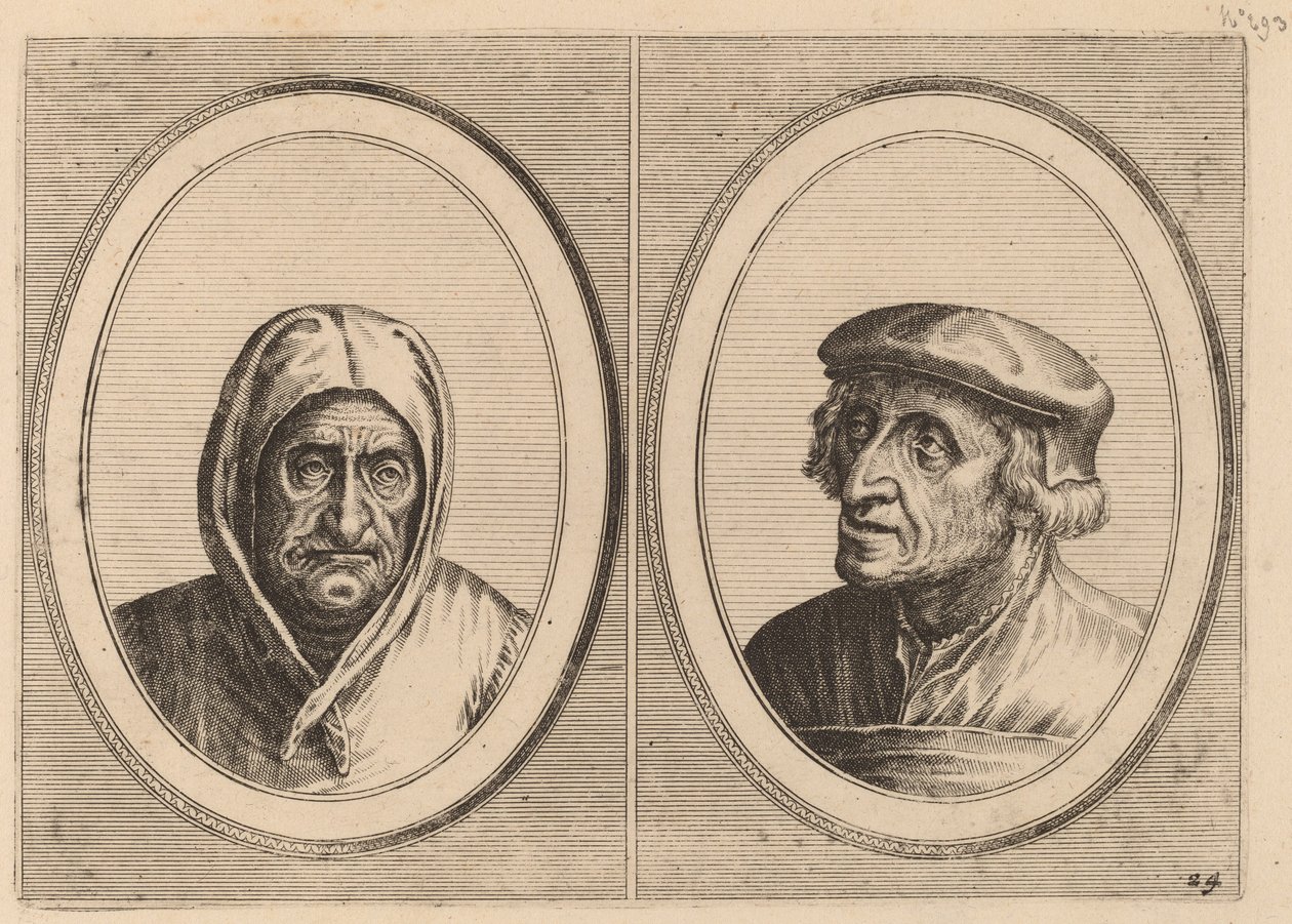 "Aecht Sonder-ziel" ja "Heertje Al-te-mooy" tekijältä Johannes and Lucas van Doetechum after Pieter Bruegel the Elder