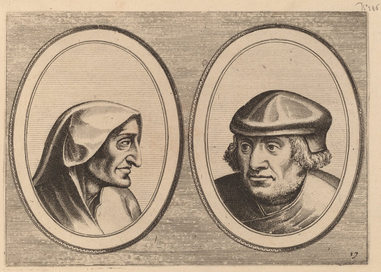 "Erdighe Kniertje" ja "Unbekommerde Klaes" tekijältä Johannes and Lucas van Doetechum after Pieter Bruegel the Elder