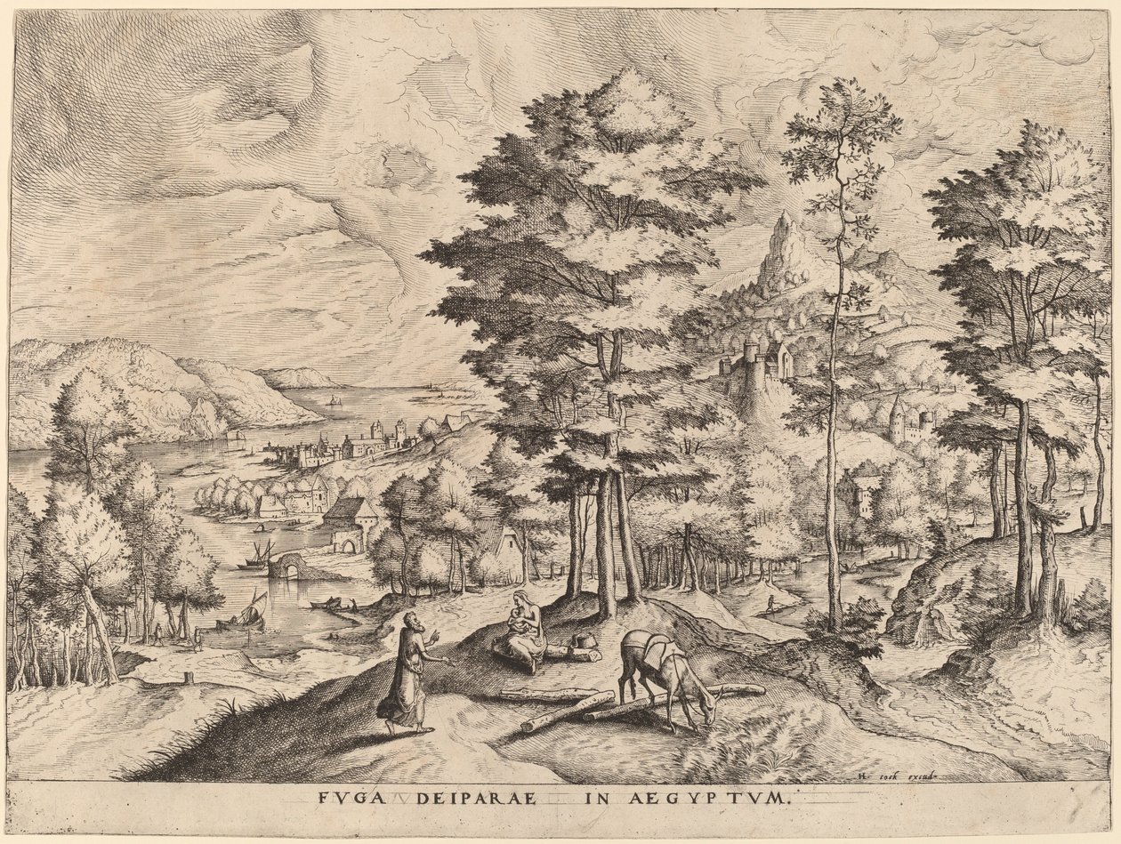 Lento Egyptiin tekijältä Johannes and Lucas van Doetechum after Pieter Bruegel the Elder
