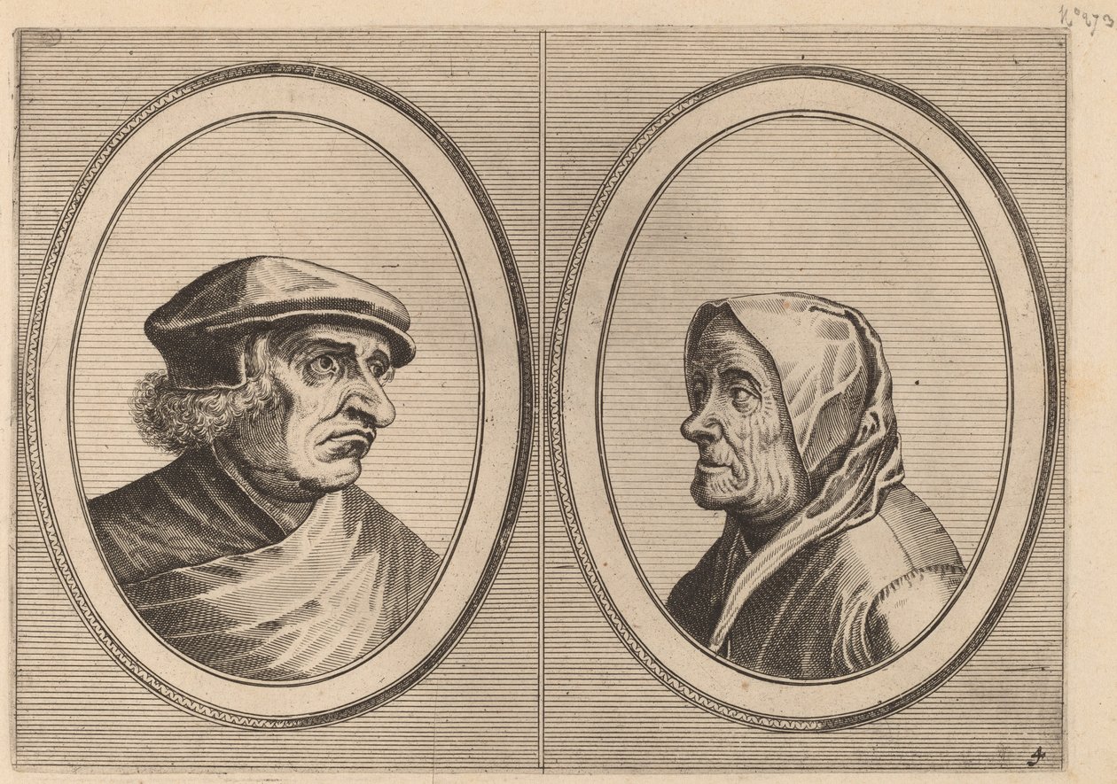 "Joris Ysegrim" ja "Quastighe Jopje" tekijältä Johannes and Lucas van Doetechum after Pieter Bruegel the Elder