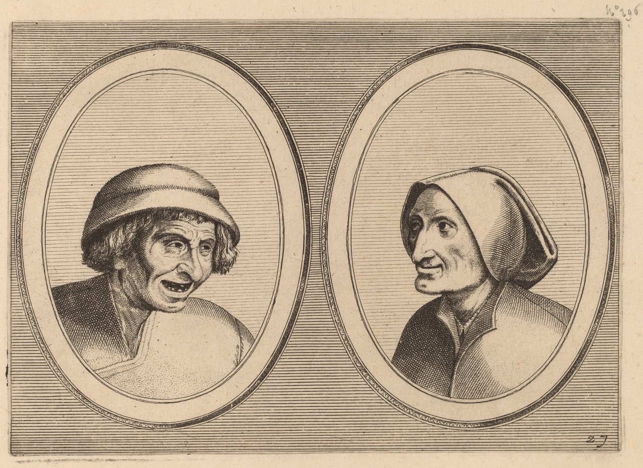 "Keesje Licht-hart" ja "Verblinde Swaen" tekijältä Johannes and Lucas van Doetechum after Pieter Bruegel the Elder