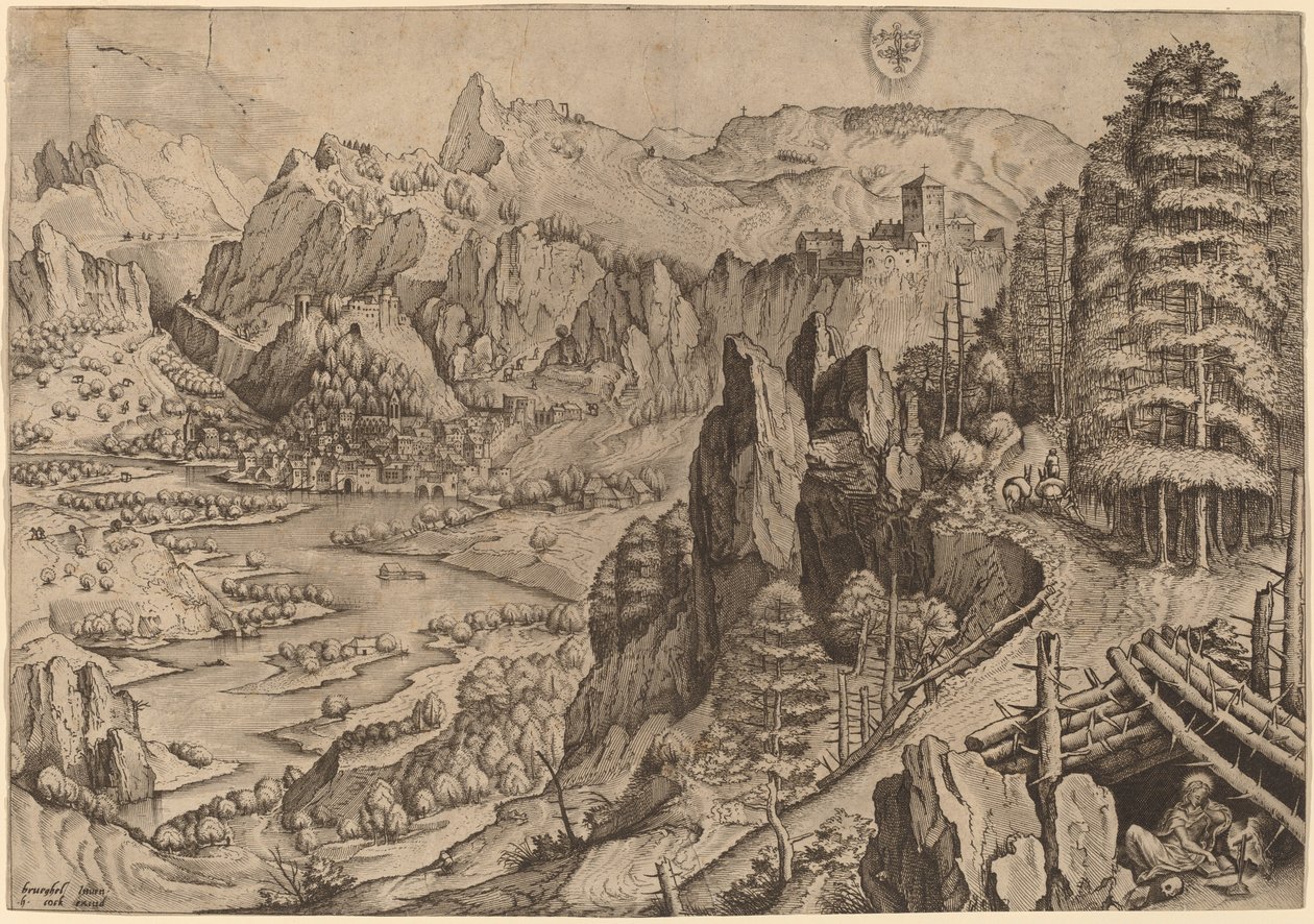 Katuva Magdaleena tekijältä Johannes and Lucas van Doetechum after Pieter Bruegel the Elder