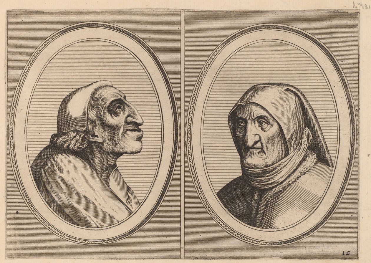 "Pater Muylaert" ja "Mater Bille-bloots" tekijältä Johannes and Lucas van Doetechum after Pieter Bruegel the Elder