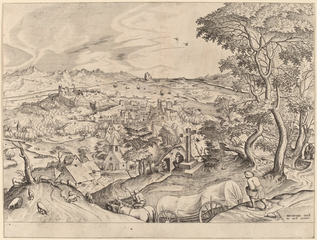 Belgian vaunu tekijältä Johannes and Lucas van Doetechum after Pieter Bruegel the Elder