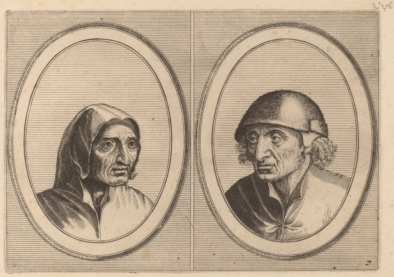 "Rijckje Schimmel-penninghs" ja "Lubbert Leever-makkara" tekijältä Johannes and Lucas van Doetechum after Pieter Bruegel the Elder
