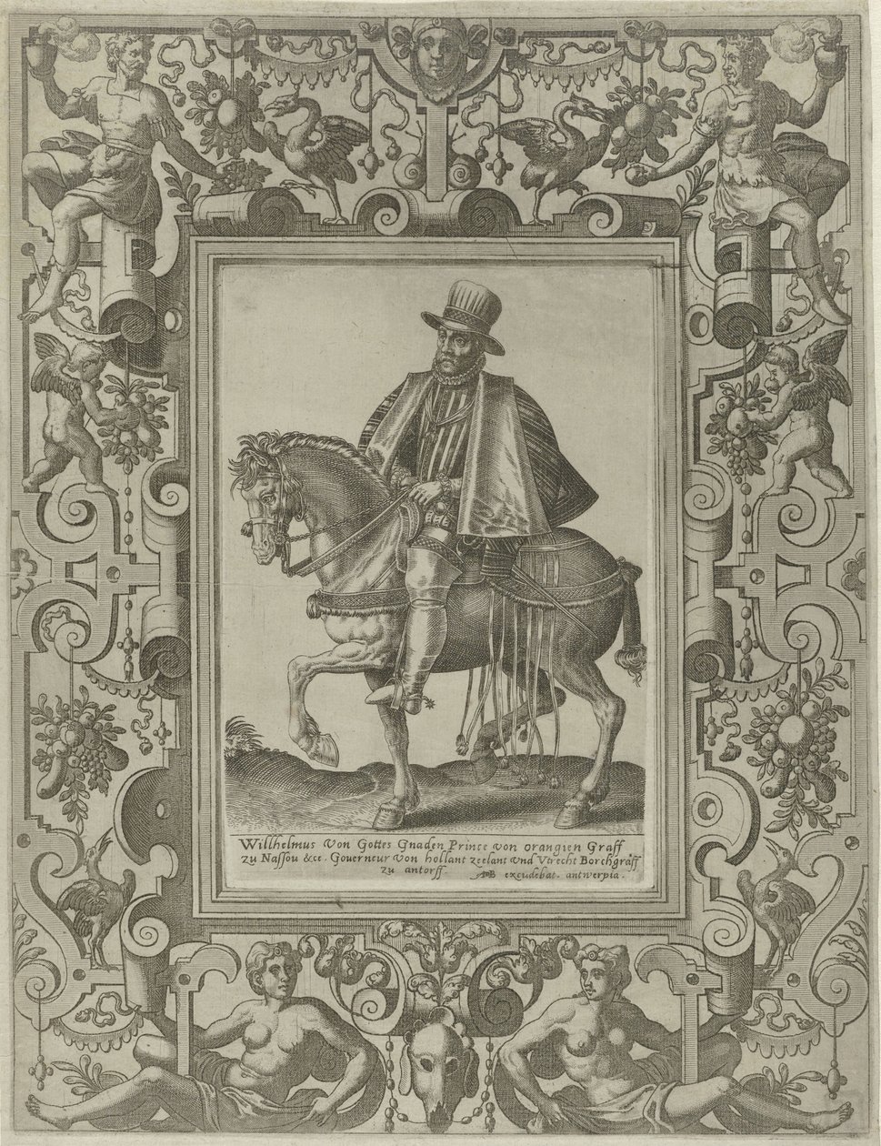 Ratsastusmuotokuva William I:stä, Orangen prinssistä tekijältä Johannes of Lucas van Doetechum