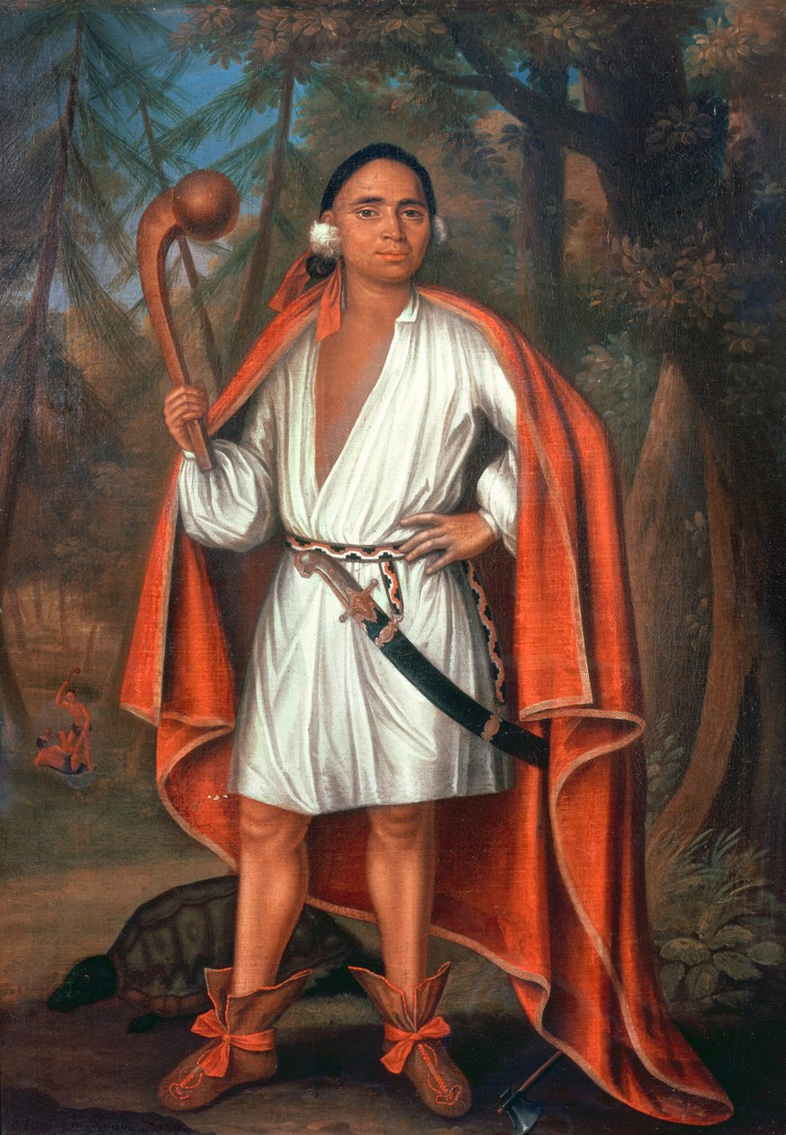 Etow Oh Koam, jokikansojen kuningas, 1710 tekijältä Johannes or Jan Verelst