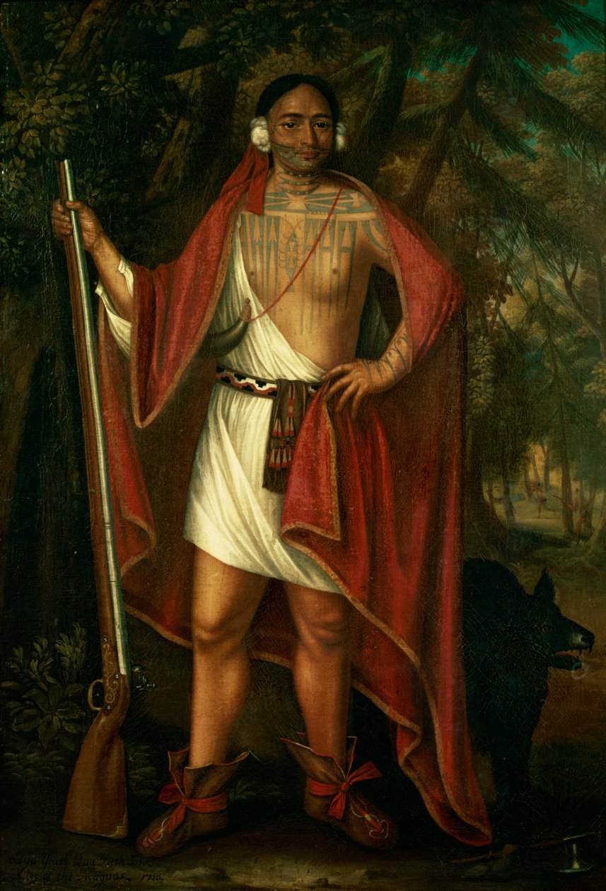 Sa Ga Yeath Qua Pieth Ton, Maguasin kuningas, 1710 tekijältä Johannes or Jan Verelst