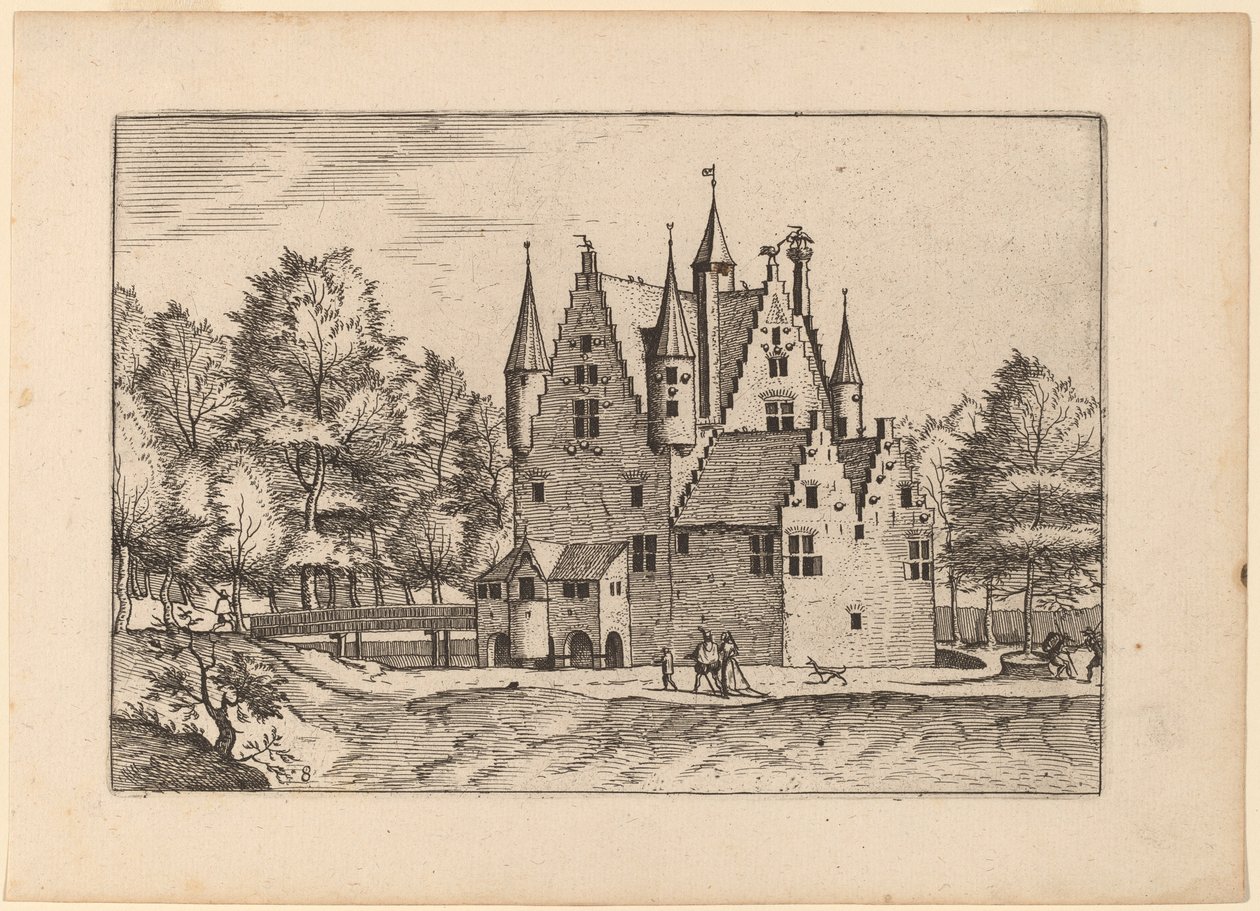 Linna tekijältä Johannes van Doetechum, the Elder and Lucas