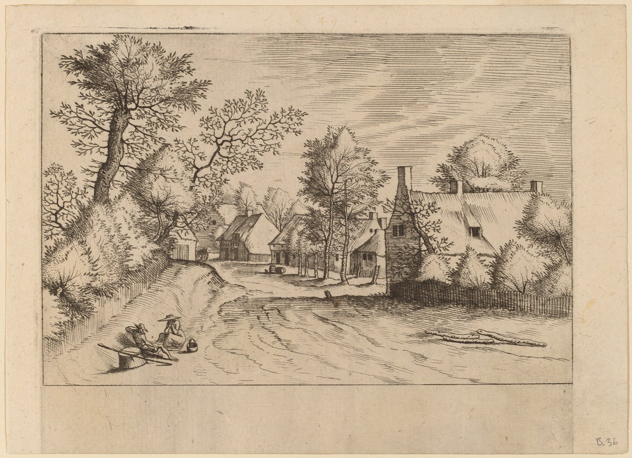 Kylätie tekijältä Johannes van Doetechum, the Elder and Lucas