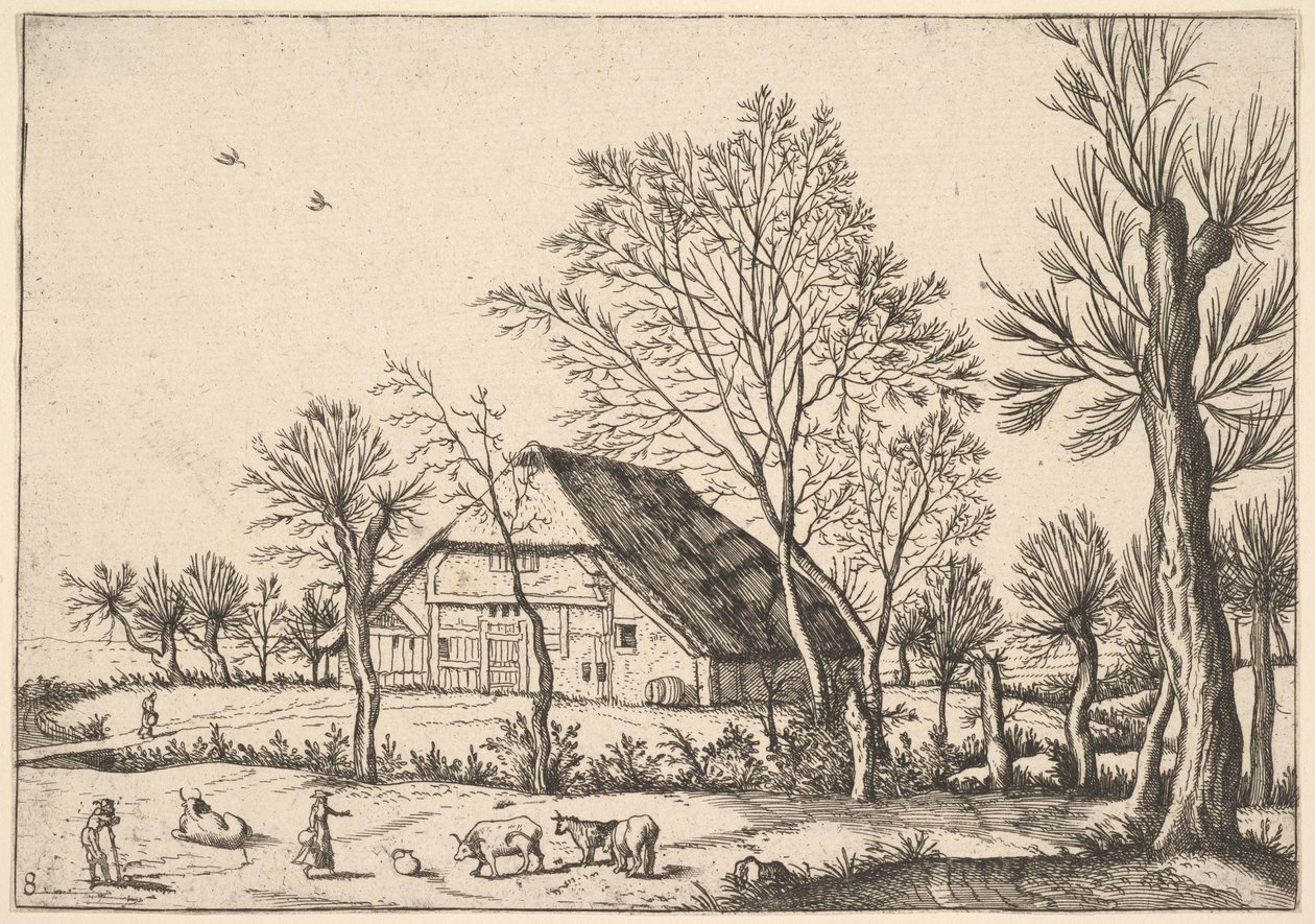 Maatila, Pienet maisemat, 1559-61. tekijältä Johannes van Doetecum I