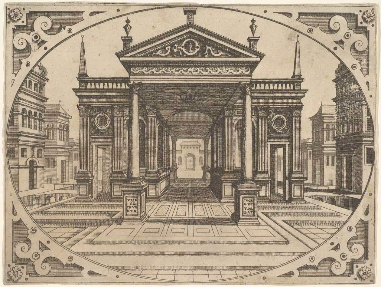 Lautas Scenographiae..., n. 1560. tekijältä Johannes van Doetecum I