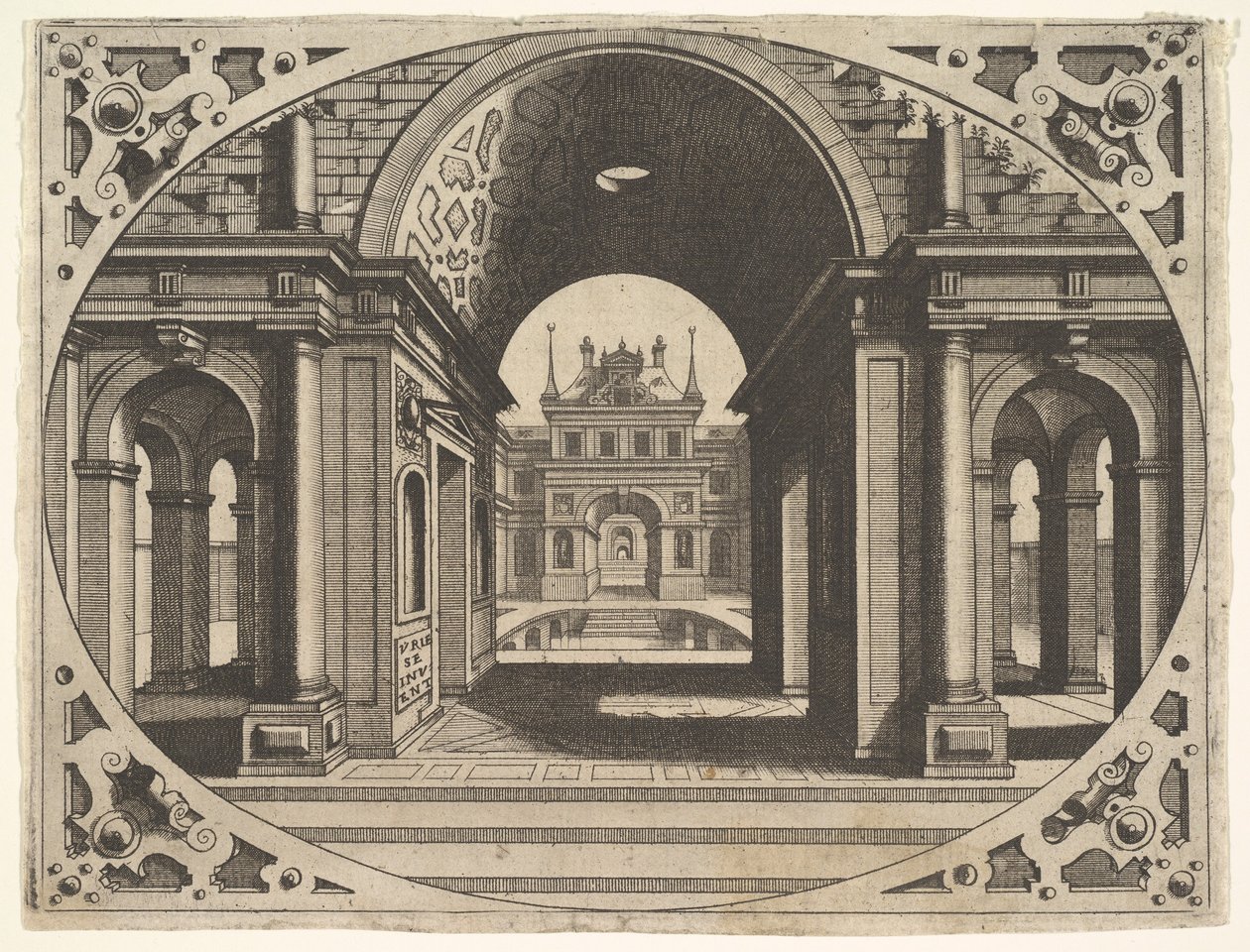 Varie Architecturen levy, n. 1560. tekijältä Johannes van Doetecum I