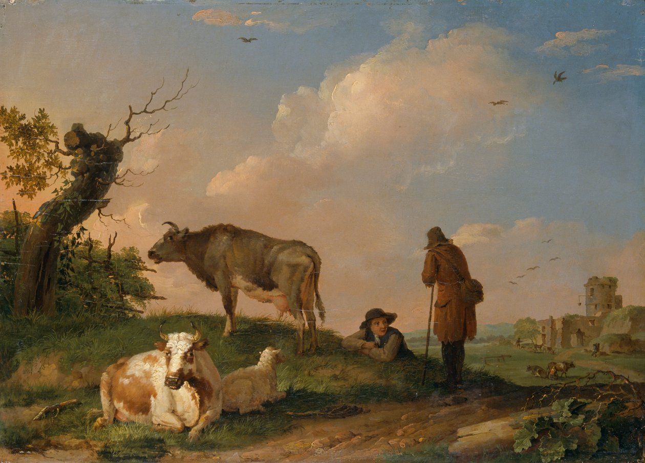 "Maisema karjan kanssa", 1670-1690 tekijältä Johannes van der Bent