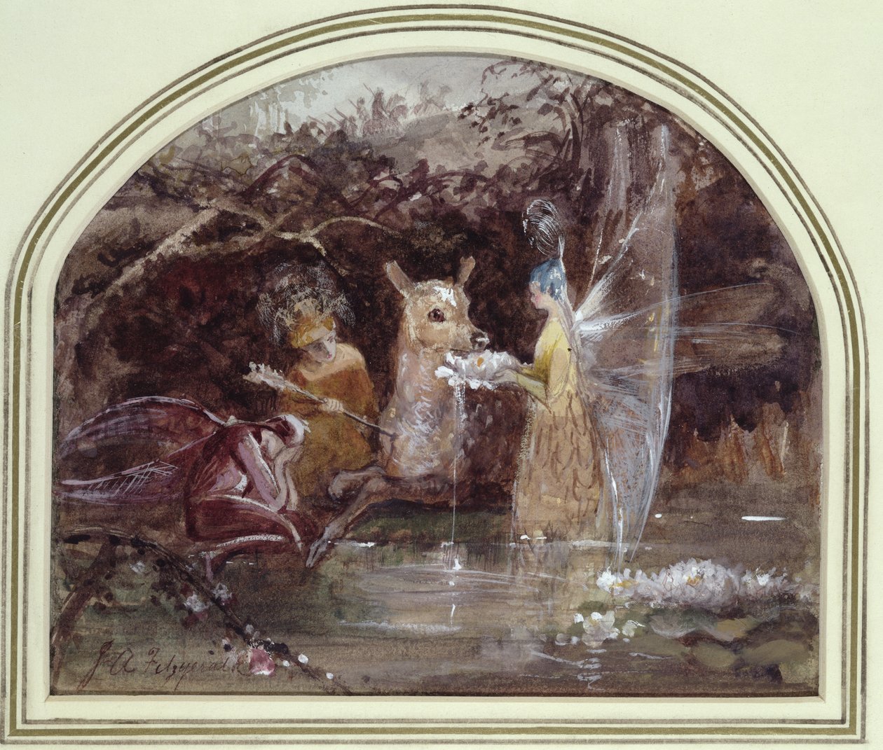 Haavoittunut Faun tekijältä John Anster Fitzgerald