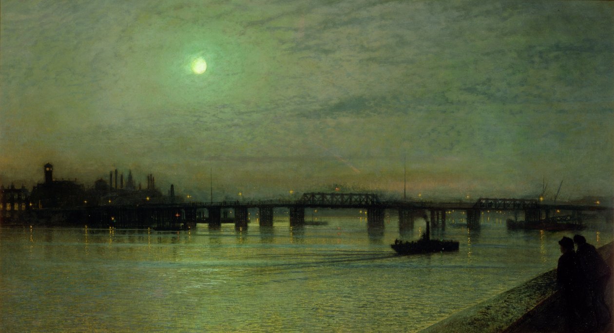 Battersea Bridge, 1885 tekijältä John Atkinson Grimshaw