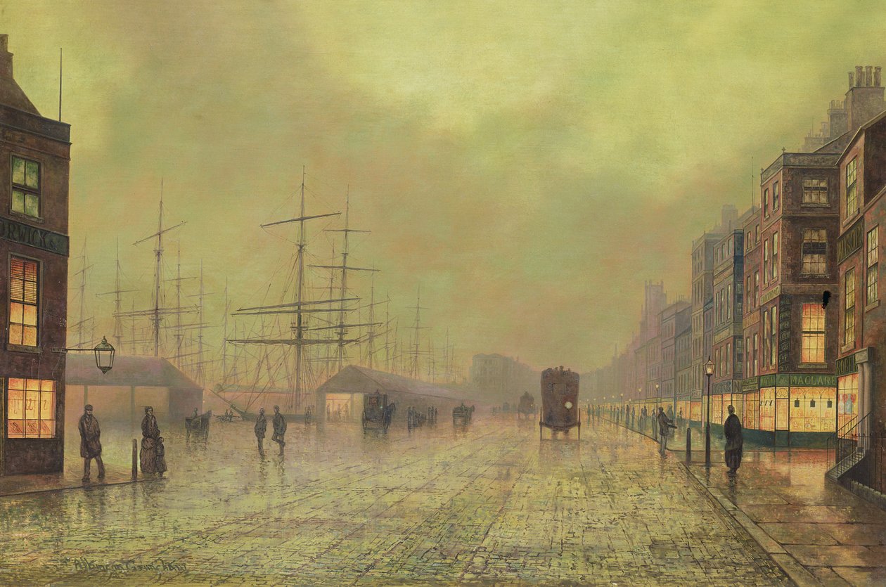 Glasgow Docks tekijältä John Atkinson Grimshaw