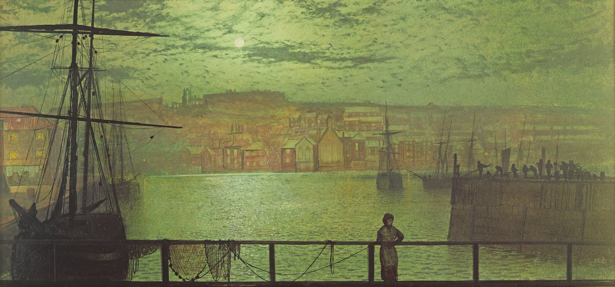 Whitby Station Quaysta, 1878 tekijältä John Atkinson Grimshaw
