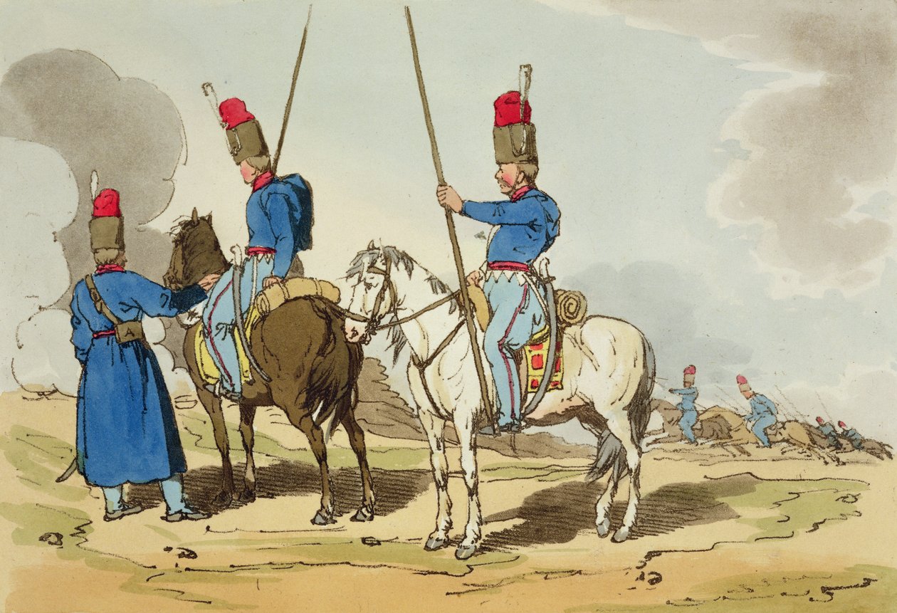 Kasakat, 1803 tekijältä John Augustus Atkinson