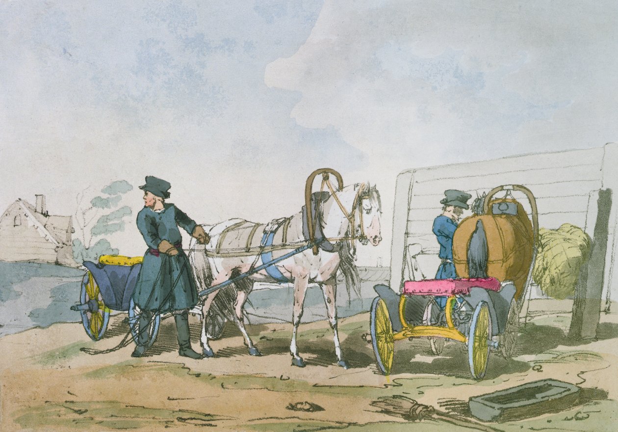 Droshka, 1803 tekijältä John Augustus Atkinson