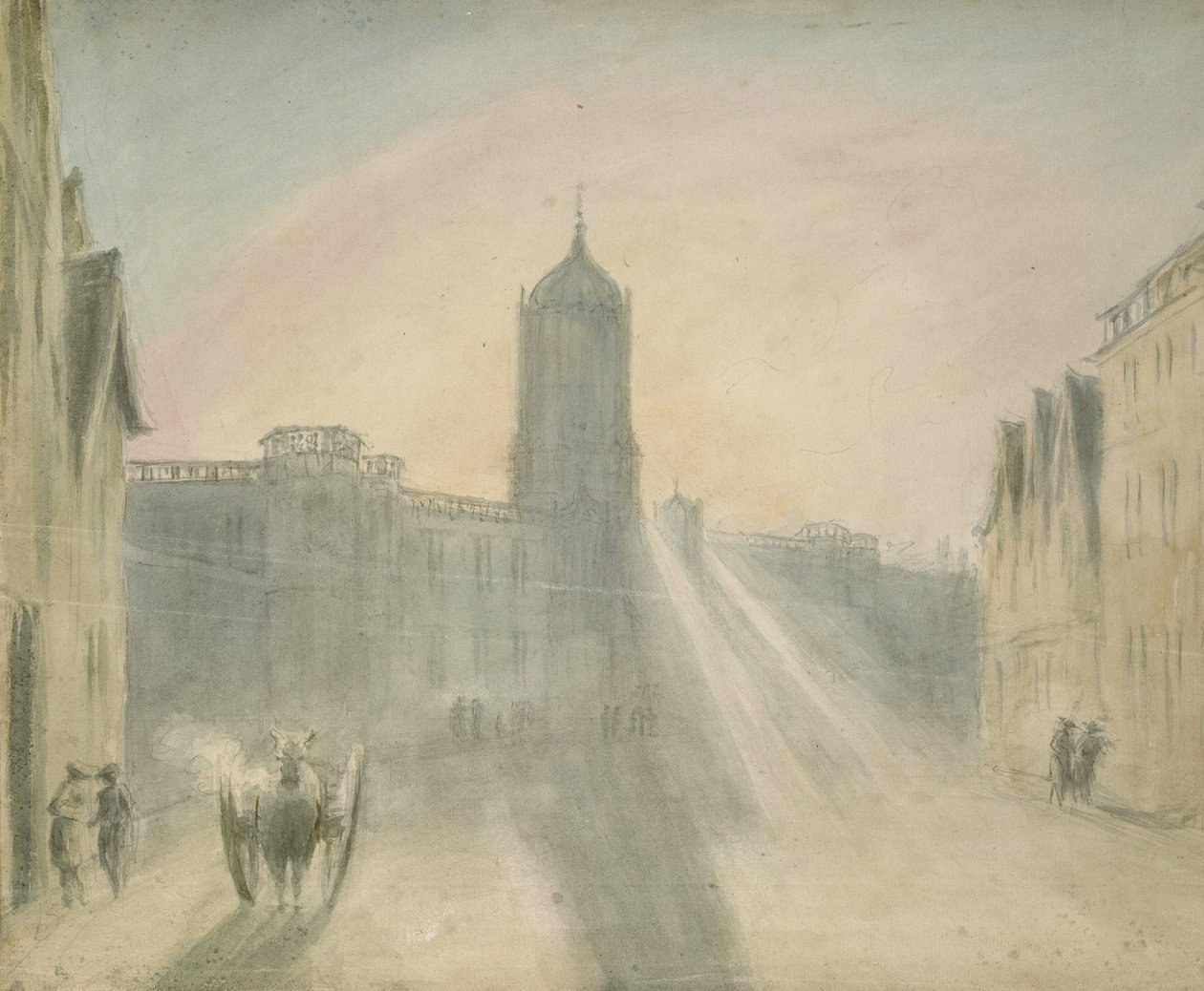 Christ Church St Aldatesista, 1787 (akvarelli grafiitin päällä, paperille) tekijältä John Baptist Malchair