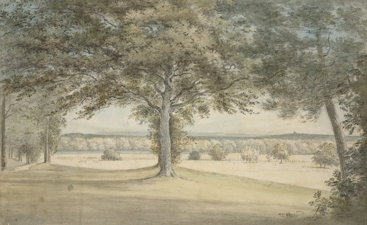 Kirtlington Park, 9. lokakuuta 1783 (akvarelli grafiitin päällä, paperille) tekijältä John Baptist Malchair