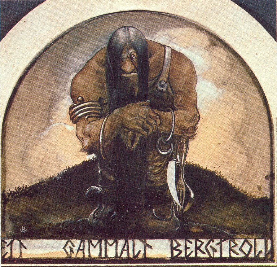 Vanha vuoristotrolli tekijältä John Bauer