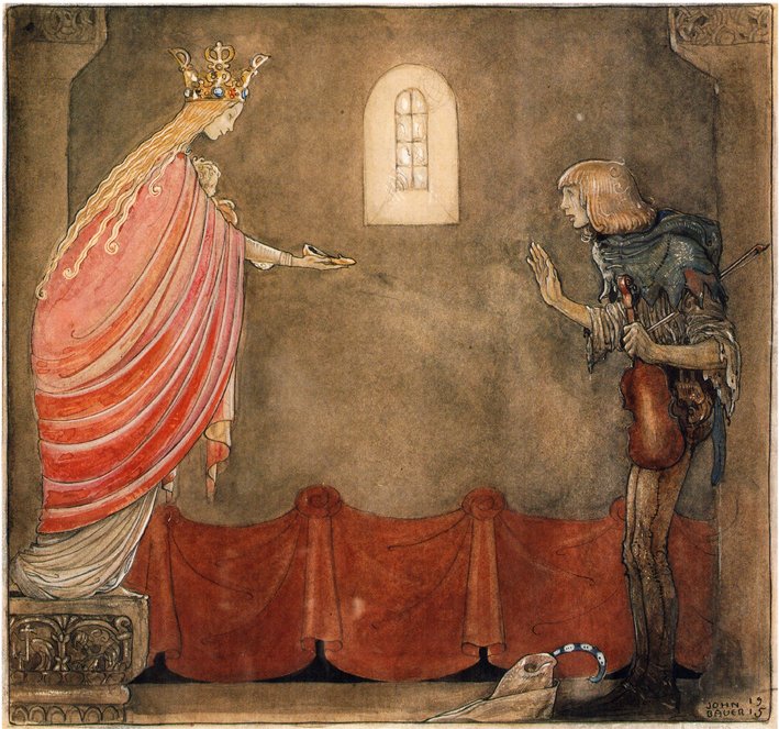 Spelmannen som fick Madonnans guldsko tekijältä John Bauer
