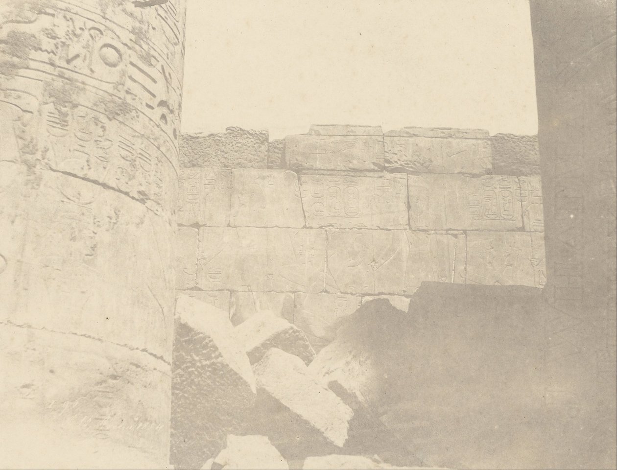 (Karnac, Hypostyle Hall, Pohjoisseinä (Inside Face) tekijältä John Beasly Greene