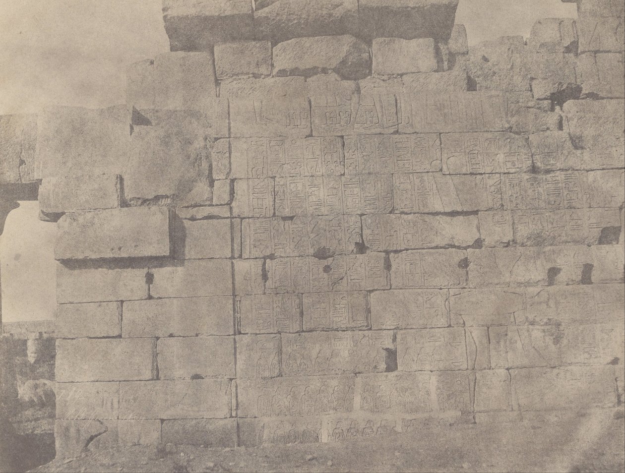 (Karnac, Hypostyle Hall, Eteläseinä (Ulkopuoli)) tekijältä John Beasly Greene
