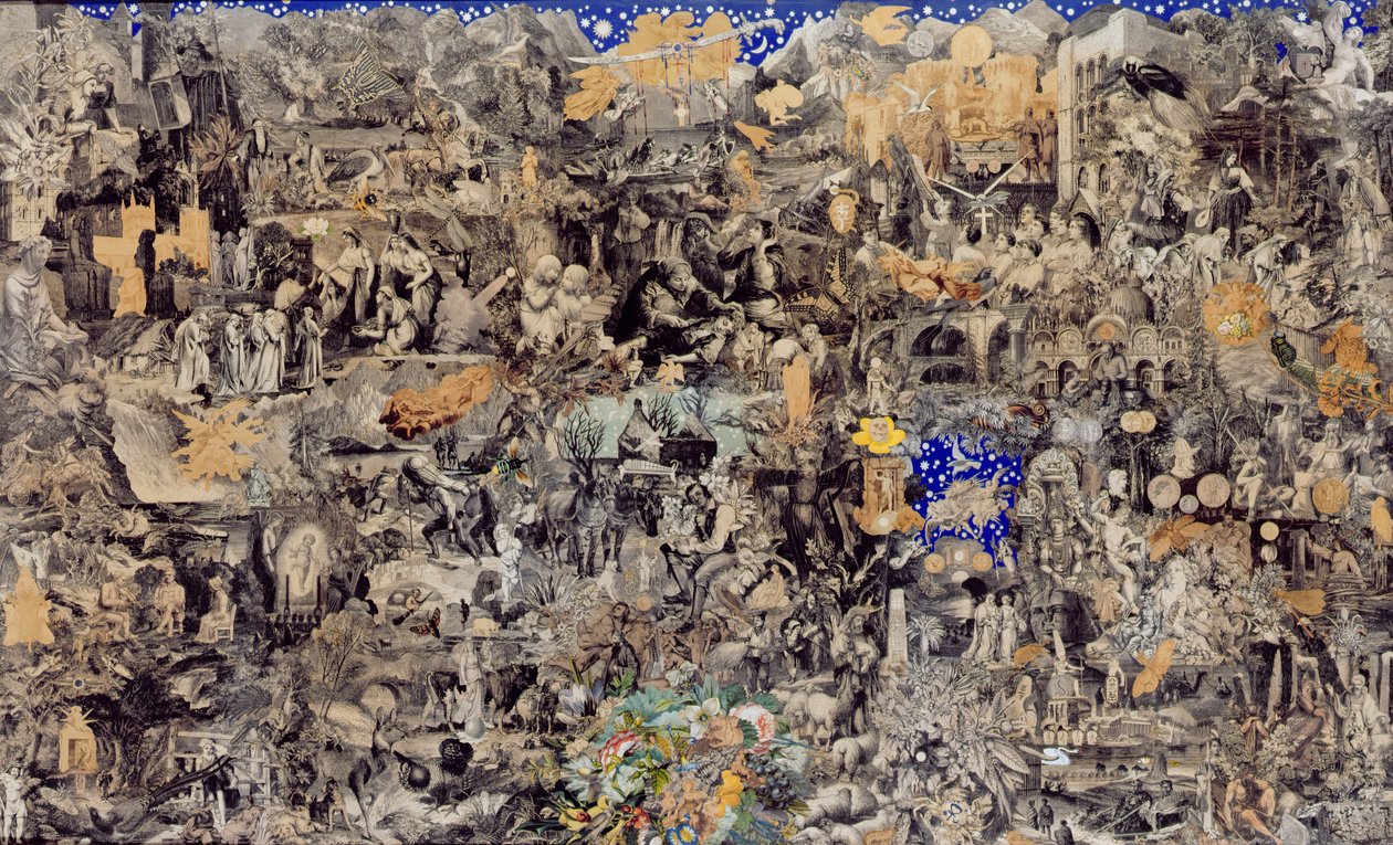Victorian Collage, 1865 (kollaasi kaiverruksista ja valokuvista) tekijältä John Bingley Garland