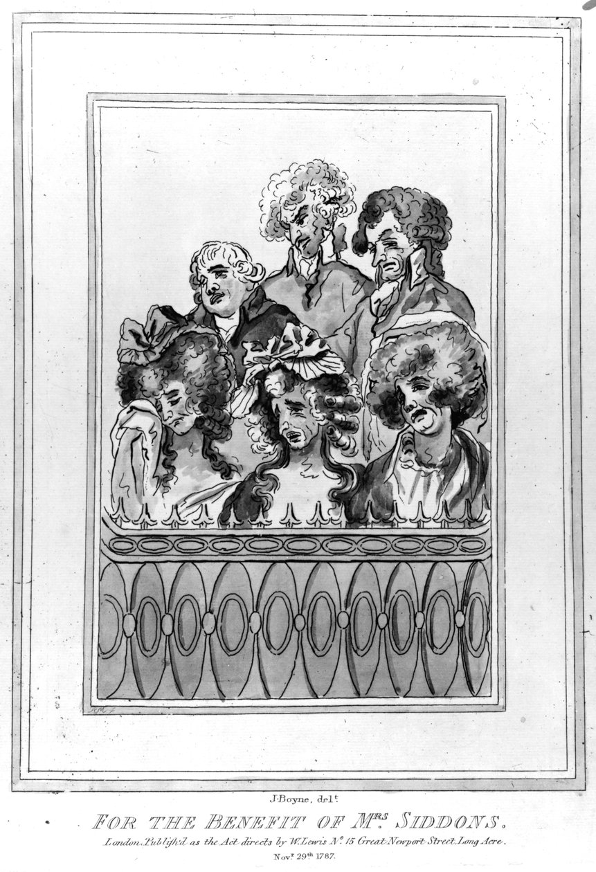 Rouva Siddonsin hyväksi, 1787 tekijältä John Boyne
