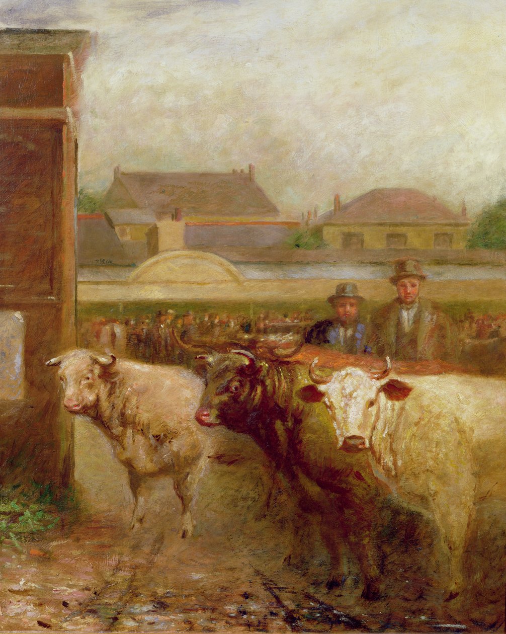 Drover Road, Croydon, Market Day, 1903 tekijältä John Burell Read