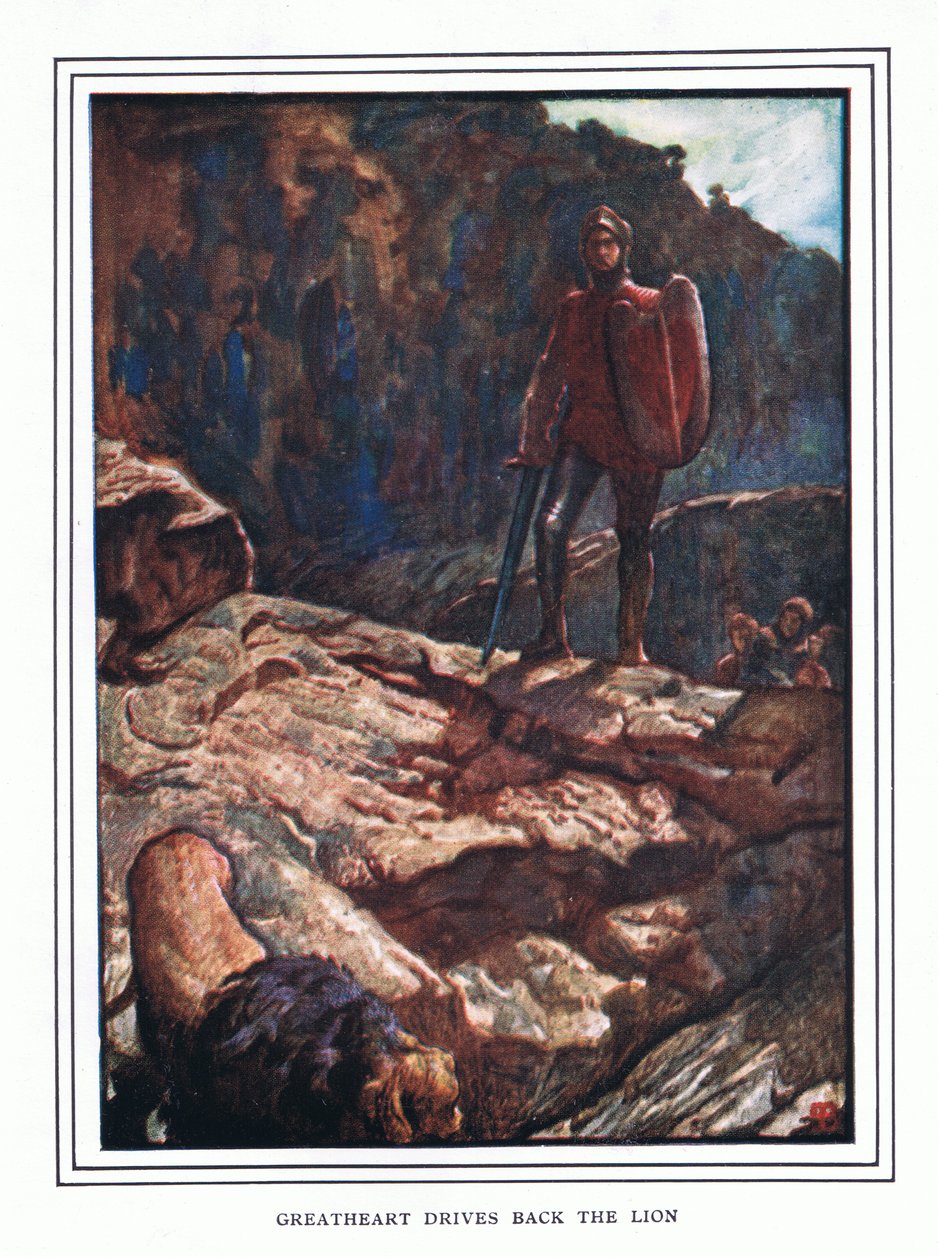 Suurisydän ajaa leijonan takaisin tekijältä John Byam Liston Shaw