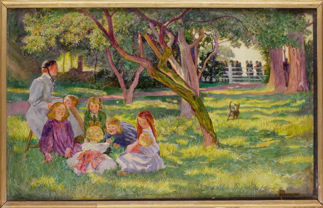 Yksi sukupolvi katoaa ja toinen sukupolvi tulee, mutta maa pysyy iankaikkisesti (Saarnaaja 1:4), 1901. tekijältä John Byam Liston Shaw