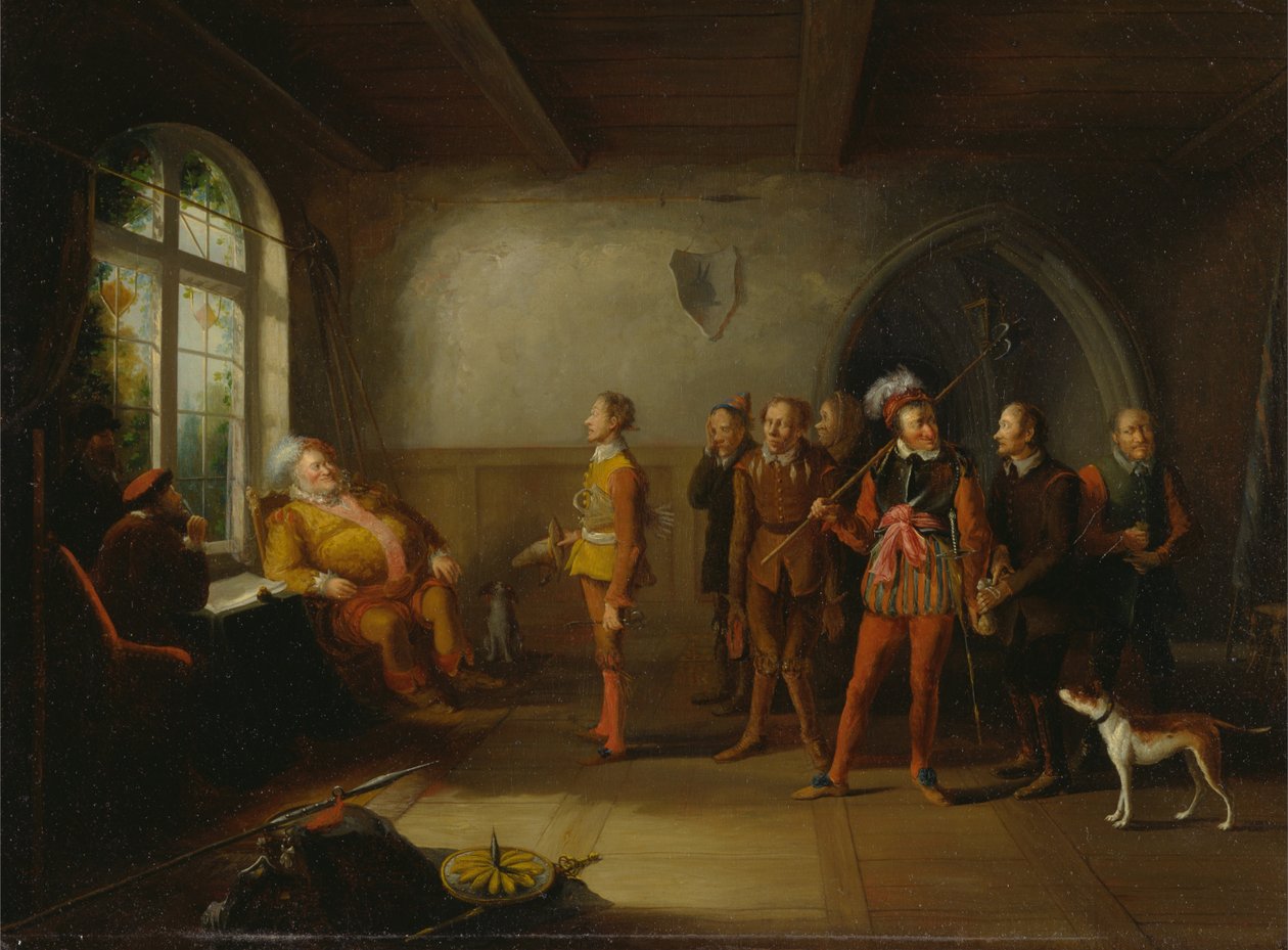Falstaff ja rekrytoijat Henrik IV: n osasta II tekijältä John Cawse