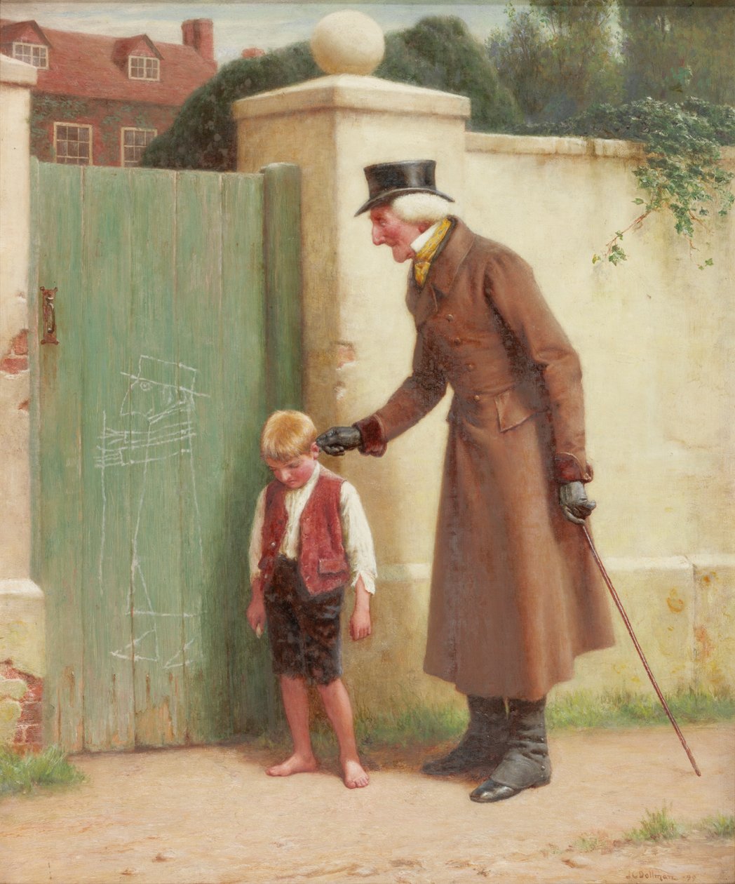 Kylätaiteilija, 1899 tekijältä John Charles Dollman