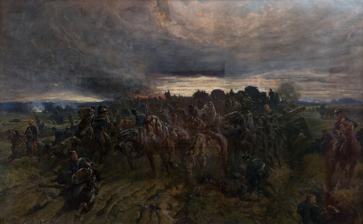 Saksalaisten vetäytyminen Marnen rannalta, 1915 tekijältä John Charlton