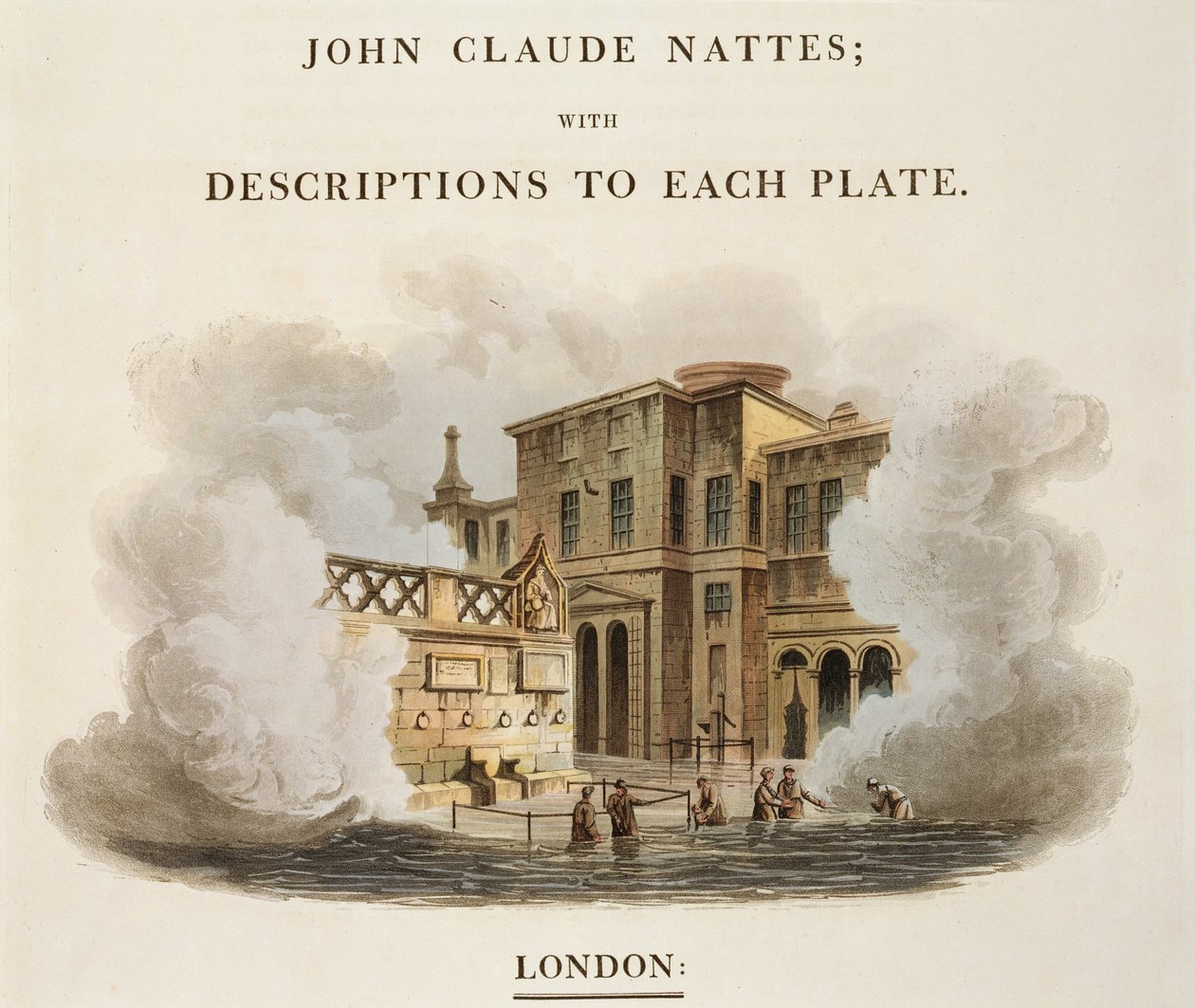 Take the Waters at Bath, John Hillin (1770-1850) pubin kaivertaman 