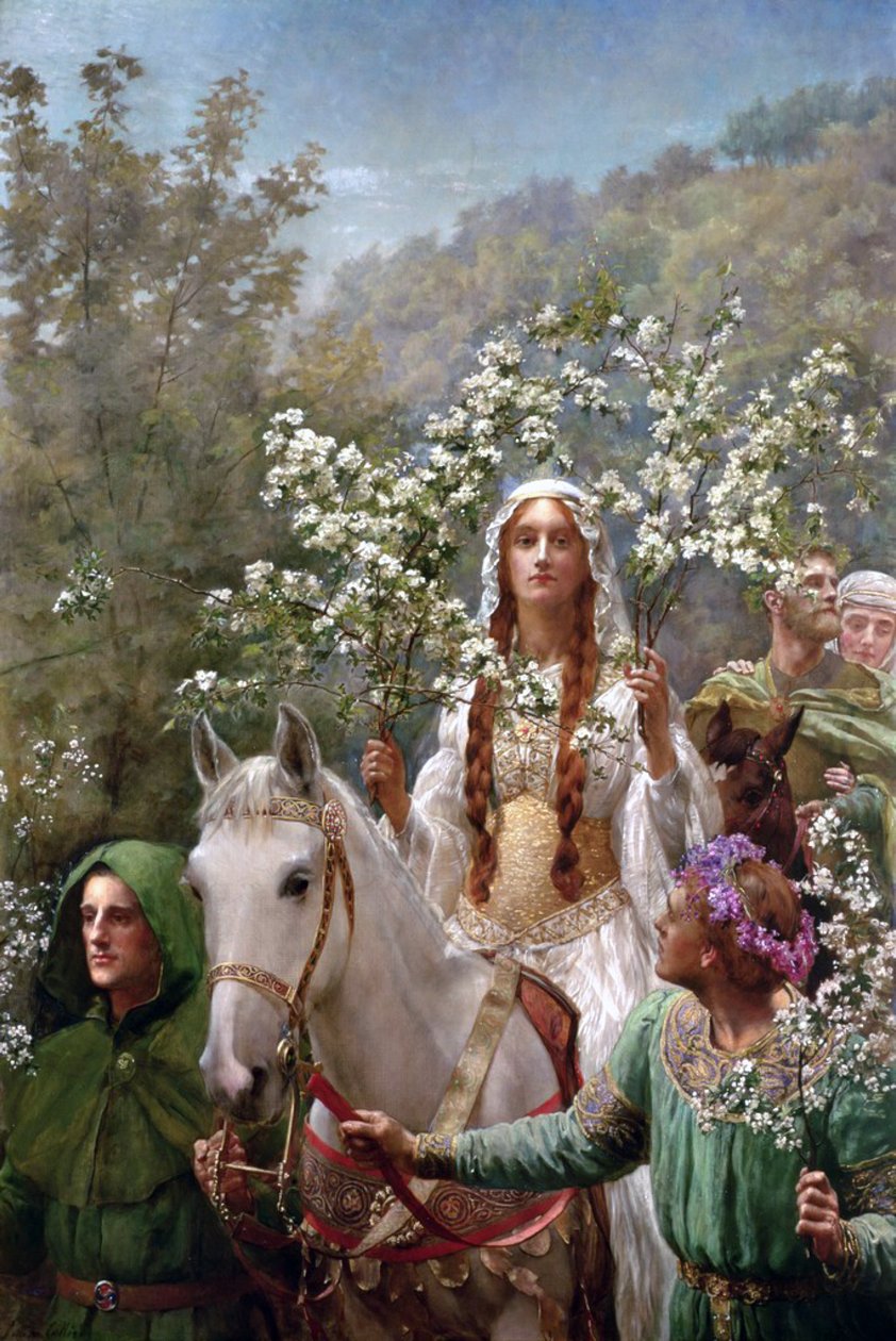 Kuningatar Guineveres Maying tekijältä John Collier