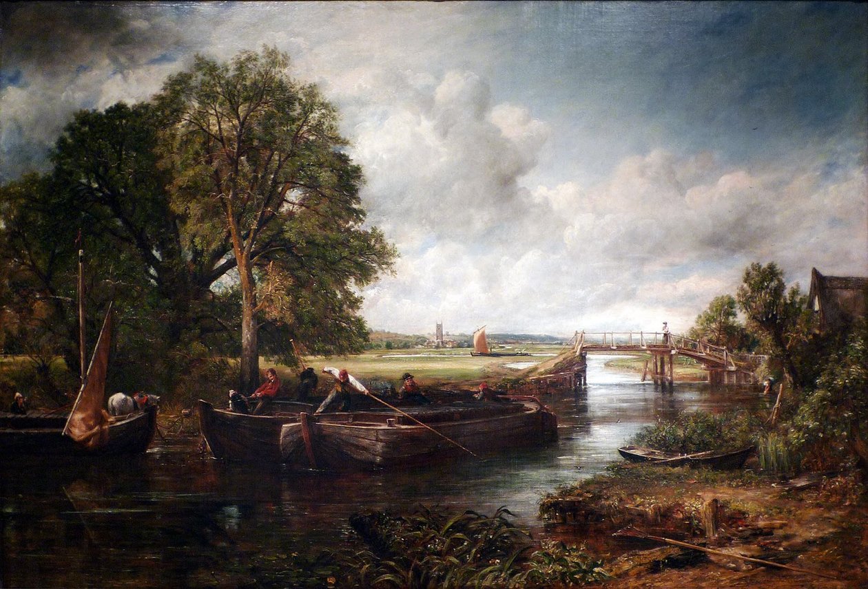 Näkymä Stour-joelle lähellä Dedhamia tekijältä John Constable