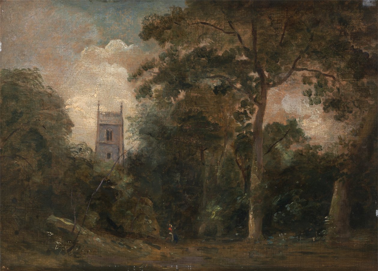 Kirkko puissa tekijältä John Constable