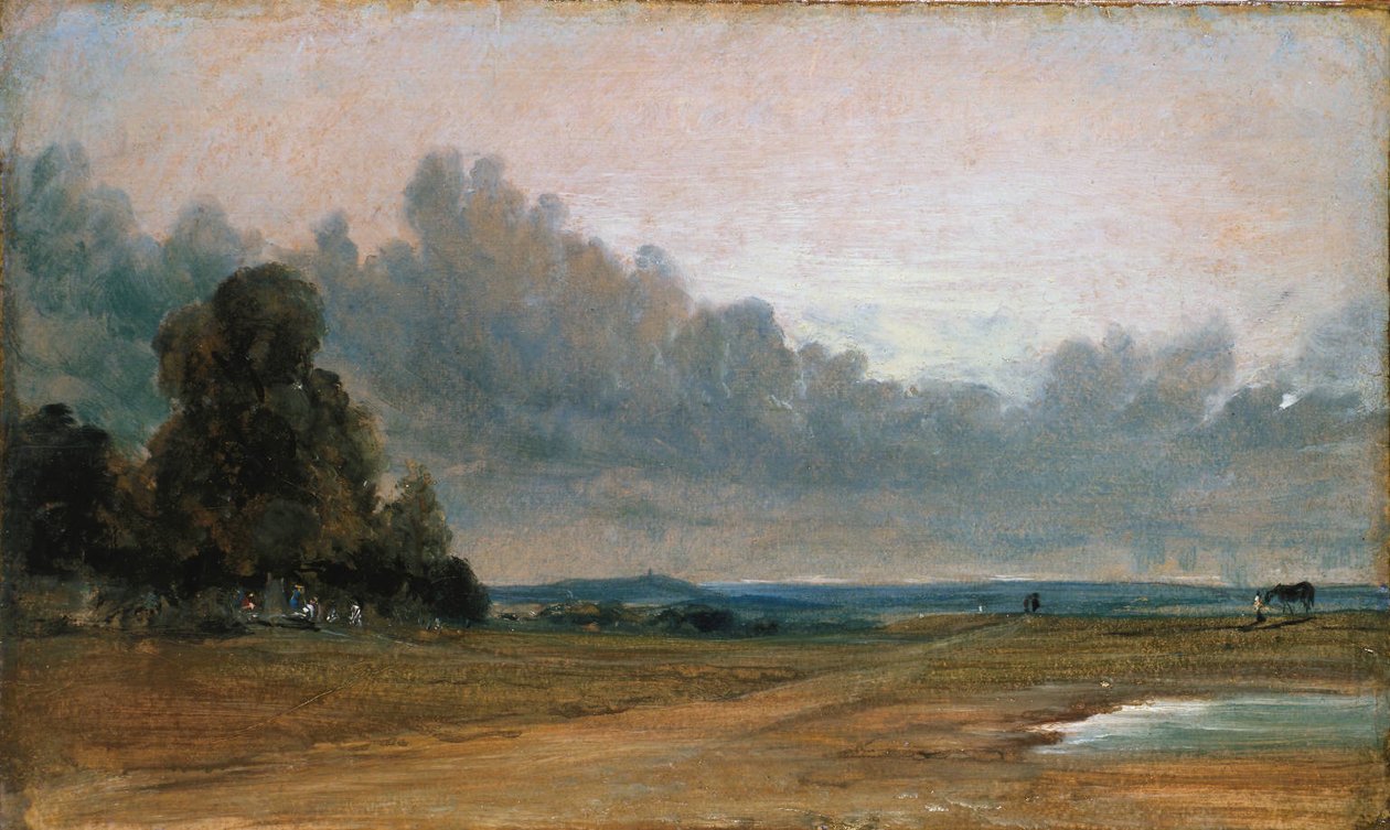 Näkymä Hampstead Heath ja Harrow in the Distance (1822) tekijältä John Constable