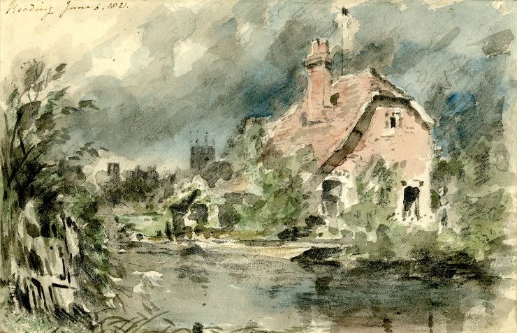 Mökki lähellä Readingia tekijältä John Constable